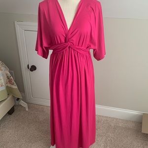 Entro new hot pink knit dress